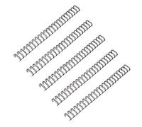 SOIMISS 50pcs Double Loop Wire Binding Rings Metal Spines for Teacher Student Notebooks Office Home School Spiral Coil Organizer