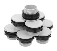 SOIMISS 50pcs Grey Plastic Push Button Switch Panel Hole Plugs 22mm for Electrical Enclosure, Control Cabinet Distribution Box, Waterproof Start Stop Switch Caps Protector