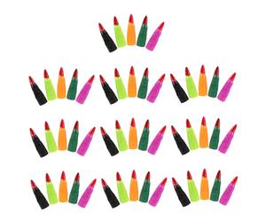 SOIMISS 50pcs Halloween Witch Fingers Nail Covers Cosplay Finger Tips Fake Claws Multi-color for Party Masquerade Costume Accessory Scary Dress-up Prop