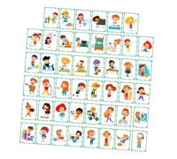 SOIMISS 50pcs Interactive Reward Cards for Behavioral Recognition Educational Family Growth Teaching Supplies with Funny Affirmation for Positive Social Skills Development