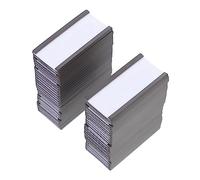 SOIMISS 50pcs Magnetic Label Holders C Channel Clips for Price Tags Magnetic Display Clips for Warehouse Shelf and Retail Store Signage