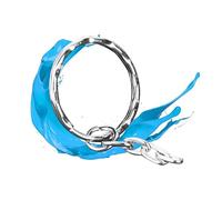 SOIMISS 50pcs Metal Keychain Four Flat Chains Keyring for Organizing Keys Portable Carrying for Projects and Items