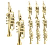 SOIMISS 50pcs Mini Musical Instruments Models for Christmas Tree Decor Diy Crafts Party Supplies Boys and Girls Toys Trumpet Flute Saxophone