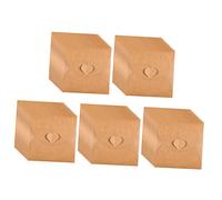SOIMISS 50Pcs Vintage Kraft Paper CD Sleeves Dvd Storage Envelopes with Heart Button Closure for Scratch Protection and Dust Isolation Organize Discs for Music Lovers