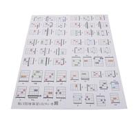 SOIMISS 57pcs Guitar Chord Fingering Diagram Chord Chart Easy Guide for Beginner Music Cards Storage Box Instructional Guide