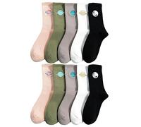 SOIMISS 5pairs Cotton Mid-tube Embroidered Planet Socks for Women Soft Breathable and Stockings with Unique Planet Pattern for Casual Wear and Activities