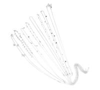 SOIMISS 5pcs Adjustable Boho Waist Chain Jewelry for Women with Rhinestone Fringe and Sequin Details Sparkly Belly Chain Accessory for Summer Events Night Club Looks and Body Jewelry