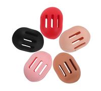 SOIMISS 5pcs Beauty Sponge Storage Rack Sponges Holder Use in Makeup Routine Silicone Container and Powder Puff Storage Case in Multiple Colors