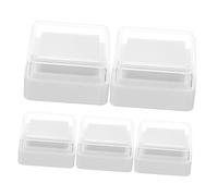 SOIMISS 5pcs Blank Ink Pads for Stamps Washable High-Density Sponge DIY Crafting Stamp Pads for Scrapbooking Card Making Office Use