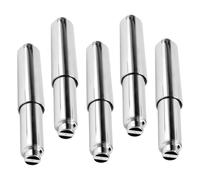 SOIMISS 5Pcs Chrome-faced Toilet Paper Roll Holder Replacement Spring-loaded Towel Rod for Bathroom Tissue Boxes Roll Paper Shaft Core with Smooth Finish