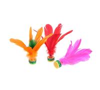 SOIMISS 5pcs Colorful Jianzi Foot Kicking Shuttlecock for Outdoor Fitness Entertainment Traditional Chinese Game for All Ages Great for Leg Exercise Stress Relief