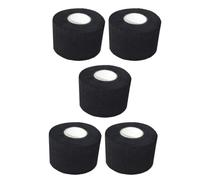 SOIMISS 5pcs Disposable Stretchy Paper Neck Strips for Hairdressing and Haircutting, Black Colour, Easy to Use Universal Fit Neck Protector for Salon Hair Styling