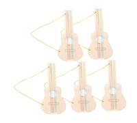 SOIMISS 5pcs DIY Unpainted Wooden Guitar for Smooth Surface Blank Guitar Blanks for Painting and Crafting Musical Instrument Model for Creative Expression and Artistic Activities