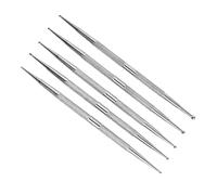 SOIMISS 5PCS Dual Tip Nail Dotting Tools Set Stainless Steel Manicure Pens for DIY Nail Art with Two Ball for Dotting Painting Embossing and Rhinestone Application