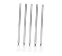 SOIMISS 5pcs Fine Liner Nail Brush Stainless Steel Metal Handle Nail Art Outline Pens for Precise Line Drawing and Creative Detailing in Manicure Designs
