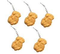 SOIMISS 5pcs Interesting Simulation Fried Chicken Keychain Pendant Realistic Bag Accessory for Creative Decoration and Fun Fried Chicken Model for and Advertising