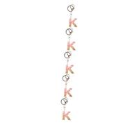 SOIMISS 5pcs Key Chain Letter Shape Pendant for Women Handmade English Alphabet Keychain for Bags Wallets Backpacks Unique for Birthdays and Holidays