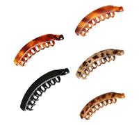 SOIMISS 5pcs Large Banana Hair Clips Non Slip Ponytail Clips for Women Stylish Multi Color Hair Accessories Practical for Daily Beauty and Cooking Routines