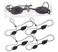 SOIMISS 5Pcs Multi Function Safety Eye Patch Goggles Protector for UV LED Infrared Light Opaque Eye Shield for Skin Care Devices Portable Lightweight Design for Travel Camping and Outdoor