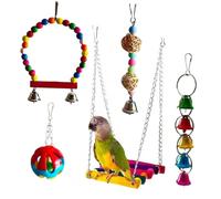 SOIMISS 5PCS Parrot Bite Set Chewing for Birds Pet Plaything Lightweight Exercise Chew for Parakeets Cockatiels Conures