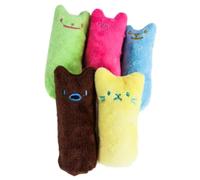 SOIMISS 5pcs Plush Catnip for Cats and Dogs, Interactive Cartoon Cat Chew Pillows, Entertaining Pet Set for Chewing and Playing, Indoor Catmint Random Color