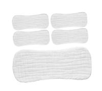 SOIMISS 5pcs Pure Cotton Cloth Diaper Liners for Newborns 0-3 Months Small Size 35x15cm Stretchable Breathable Baby Cloth Diapers Inserts Reusable Baby Bedding