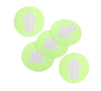 SOIMISS 5Pcs Reflective Arrow Markers PVC Trail Markers for Hunting Outdoor Camping Fluorescent Green Direction Indicators Apply Stickers for Navigation and Stairways