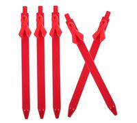 SOIMISS 5pcs Ribbon Shaped Ballpoint Pens Portable Plastic Pens for Fundraising Volunteers Smooth Writing Charity Support Gifts