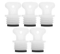 SOIMISS 5pcs Rubber Hot Water Bottle Plug Stopper Replacement Lid 21mm Leakproof Screw Cap Lightweight Compact Design for Home and Office Use