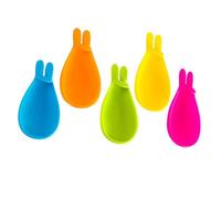 SOIMISS 5Pcs Silicone Rabbit Tea Bag Holder Flexible Cup Marker for Party Drink Identification Lightweight Household Tea Organizer with Spoon Rest