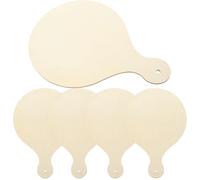 SOIMISS 5pcs Small Wooden Paddle Cutting Boards Unfinished Natural Wood Cheese and Meat Chopping Boards for Kitchen Multipurpose Bread Pastry Display and DIY Craft Use