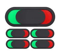 SOIMISS 5pcs Toilet Occupied Signboard Open Slider Privacy Sign Bathroom Door Signs Pmma Material Black Green Red Smooth Surface Generous Simple Style for Toilet Hotels