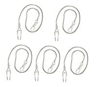 SOIMISS 5pcs Vintage Pocket Watch Chain Silver Hanging Pendant for Pocket Watches Chain Key Tags for Daily Use