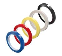 SOIMISS 5pcs Violin and Cello Fingerboard Tape for Beginners, Colorful Note Position Stickers White, Red, Black, Blue, and Light Yellow, Instrument Finger Guide for Orchestral Supplies