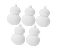 SOIMISS 5pcs White Paper Gourd Masks for Blank DIY Hand Painted Carnival Face Masks for Art Projects Coloring Crafting and Educational Fun