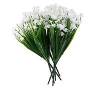 SOIMISS 6 Bunches Bunches White Daffodil Artificial Flowers Faux Floral Bouquet for Wedding Home Decoration Fine Workmanship for Flower Arrangements and Photography Props