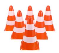 SOIMISS 6 Pcs Sports Training Cones, Plastic Marker Training Traffic Cones, Mini Traffic Marker Barrier for Skate, Soccer, Football, Outdoor Games, Physical Education, Parking & Site Use