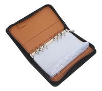 SOIMISS 6 Pcs Waterproof Pill Organizer Pu Loose-Leaf Medicine Travel Case with Zippered Pouches Portable Versatile Page Storage Design Green for Travel and Outdoor Use