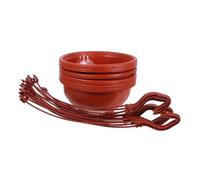SOIMISS 6 Sets Plastic Hanging Planter Pots for Balcony and Garden Low-maintenance Flower Pots with Spacious Design for Indoor Outdoor Plants Elegant Hanging Plastic Flowerpot for Wall and