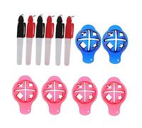 SOIMISS 6 Sets Professional Golf Ball Marker Stencil Tool of Lightweight Markers for Training Random Color for Enhanced Precision and Performance Random Color