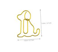 SOIMISS 60pcs Dog Shaped Paper Clips Colorful Animal Bookmarks Clips Dual Function for Office School Home Organization for Teachers Students Men Women