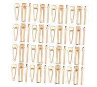 SOIMISS 60pcs Gold Hair Clips Metal Alligator Barrettes and Square Hollow Tail Snap Hairpins for Women DIY Crafts Stylish Hair Dressing Accessories