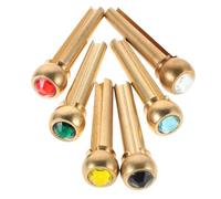 SOIMISS 6pcs Acoustic Guitar Bridge Pins Elegant Design Replacement Parts for Compatibility Enhance Sound Quality and Visual Appeal for Musicians