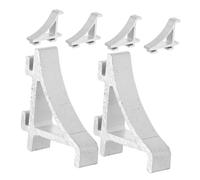 SOIMISS 6pcs Aluminum Freezer Shelf Clips Refrigerator Cooler Support Small Fridge Accessories for Maximizing Storage Space Replacement Parts
