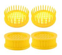 SOIMISS 6pcs Beekeeper Cages Bee Breeding Cages Beekeeping Plastic Rearing Cellcageset 1.85x1.85x0.63in Yellow Storage The Bees Lay Eggs to Raise Useful Supplies