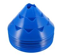 SOIMISS 6Pcs Blue Soccer Training Cones with Round Base and Textured Surface, Agility Marker Cones for Football, Basketball Outdoor Sports Training Equipment