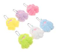 SOIMISS 6Pcs Cartoon Plush Soft Stuffed Dolls for Adorable Decorative Monsters for Birthdays Unique Keychain Hangings for Parties and Collecting