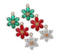 SOIMISS 6pcs Charms Mini Flower Dangle Charms Alloy for Jewelry Making Cute Flower Pendants Bracelet Small Bracelet DIY DIY Jewelry Findings
