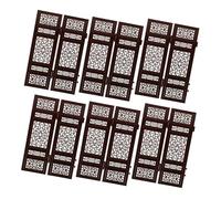 SOIMISS 6pcs Chinese Style Dollhouse Folding Screen Miniature Divider Panels Traditional Decor for Dollhouse Furniture Enhances Imaginative Play for Homes and Schools