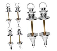 SOIMISS 6pcs Copper Metal Pendulum Balls for Dowsing and Divination Spiritual Point Pendulums for Healing Meditation Scrying and Witchcraft Versatile Hanging Ornament Accessories